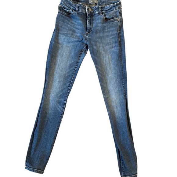 DL1961 Blue Skinny Jeans with Sleek Fit - Picture 1 of 4